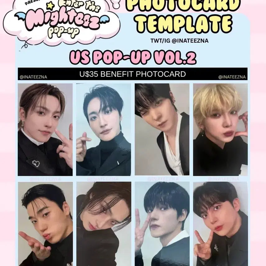 [BUNJANG] ATEEZ MYTEEZ US Photocard Bundle Set / 에이티즈 마이티즈 us 포카