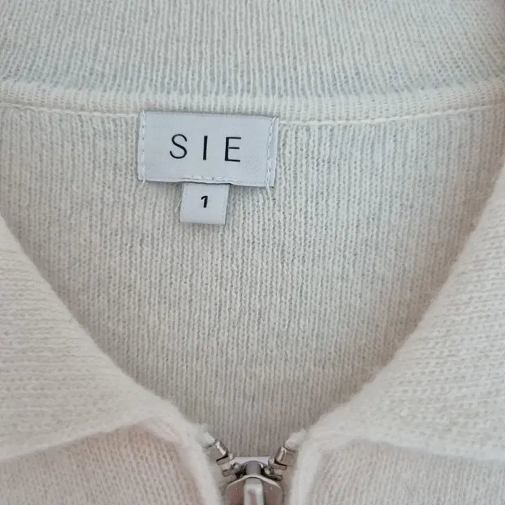 [BUNJANG] SIE Ivory Cashmere Zip-up Cardigan / 시에 SIE 아이보리 캐시미어 집업 가디건