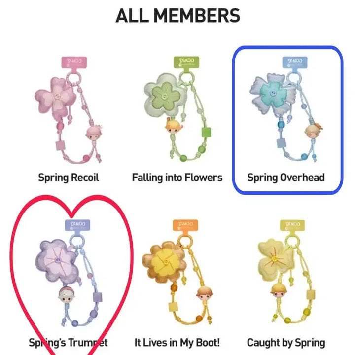 [BUNJANG] POP MART Dimoo Spring Moment Strap / 팝마트 디무 꽃피는 순간 스트랩