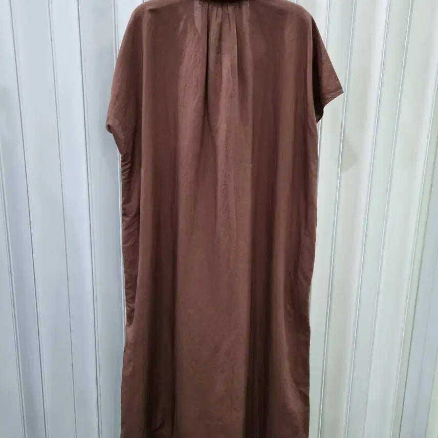 [SOLD OUT] 유니클로 마혼방 브라운 롱 원피스