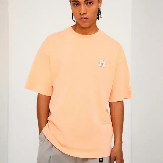[BUNJANG] LifeWork Pigment Orange T-shirt / 라이프워크 피그먼트 반팔 티셔츠