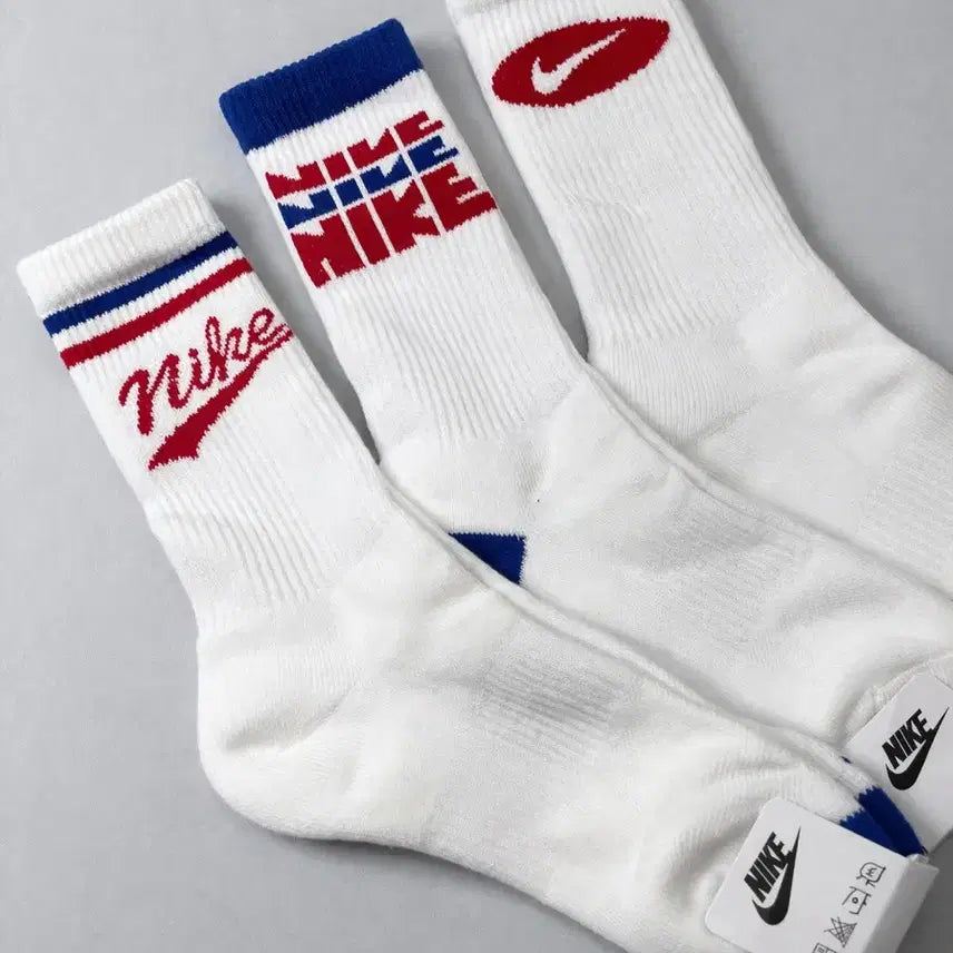 [BUNJANG] Nike Everyday Plus Crew Socks (3-Pack) / 나이키 양말 에브리데이 플러스 양말3켤레 장목