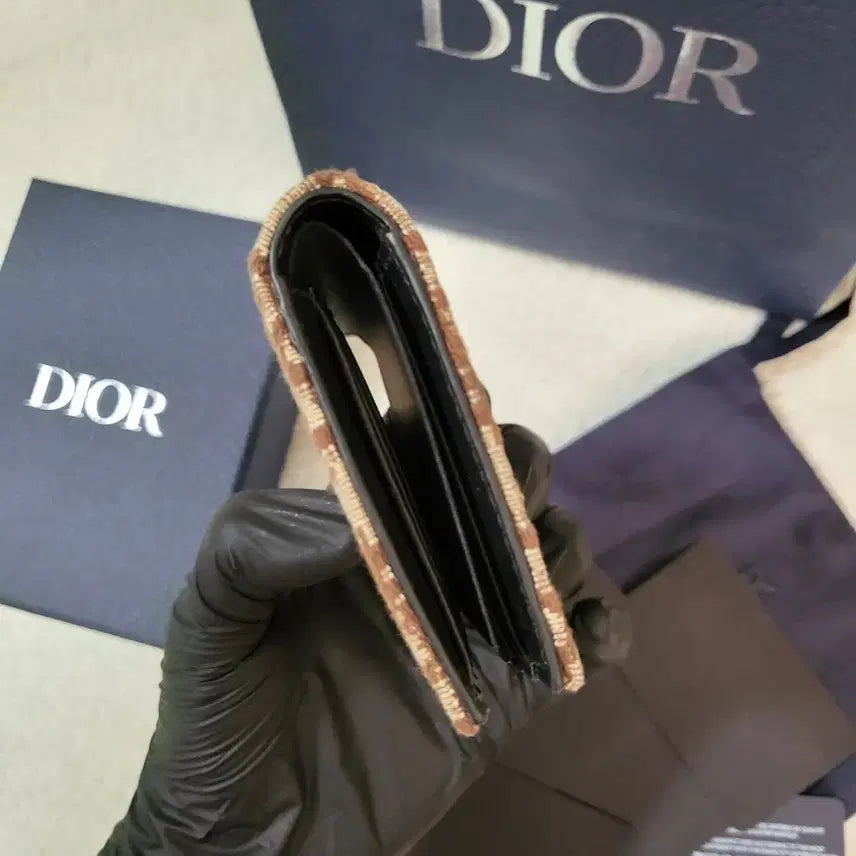 [BUNJANG] Dior Oblique Organizer Card Wallet Brown / [유일매물/새상품급] 디올 오블리크 오거나이저 카드지갑 브라운
