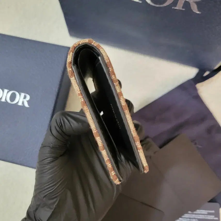 [BUNJANG] Dior Oblique Organizer Card Wallet Brown / [유일매물/새상품급] 디올 오블리크 오거나이저 카드지갑 브라운