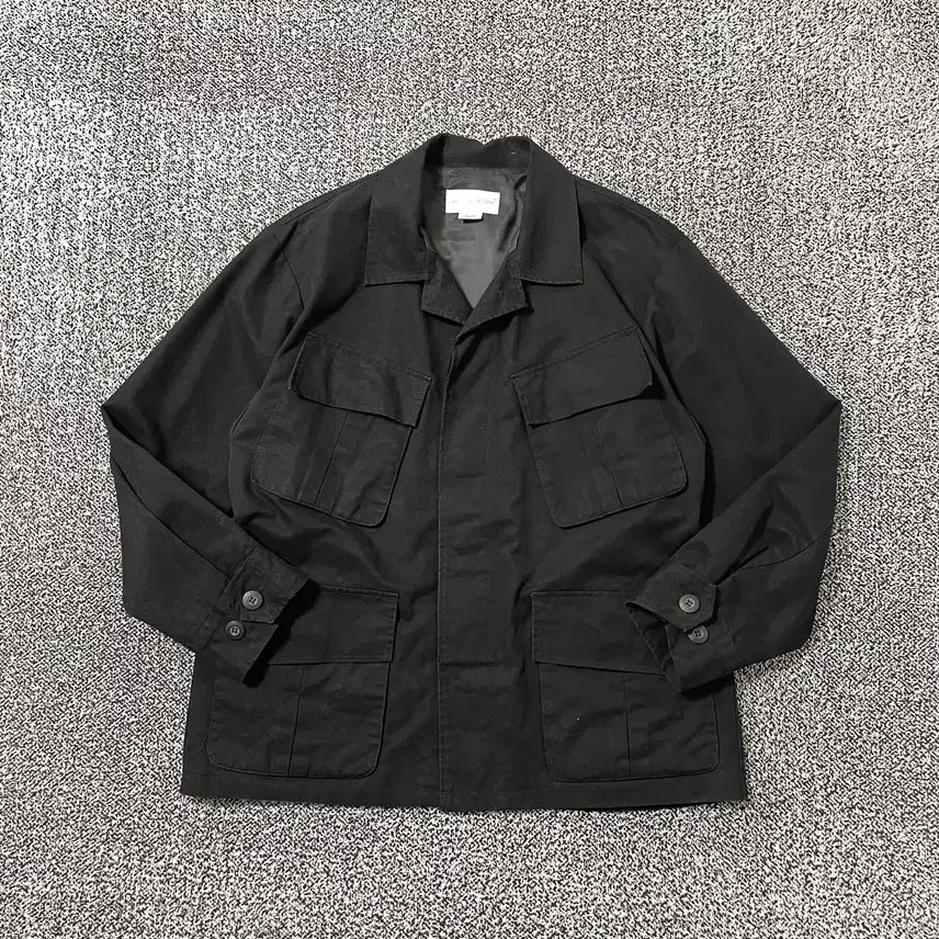 [BUNJANG] Lafayette Store Field Jacket Windbreaker / 빈티지9. 라퍼지스토어 필드자켓 야상 멀티포켓 바람막이 점퍼 블랙