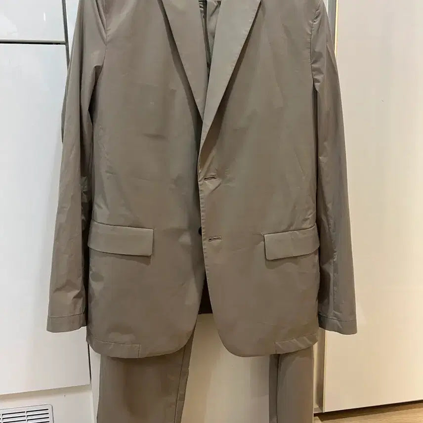 [BUNJANG] Theory 23FW Nylon Beige Suit / 23fw 띠어리 나일론 베이지정장 새상품급