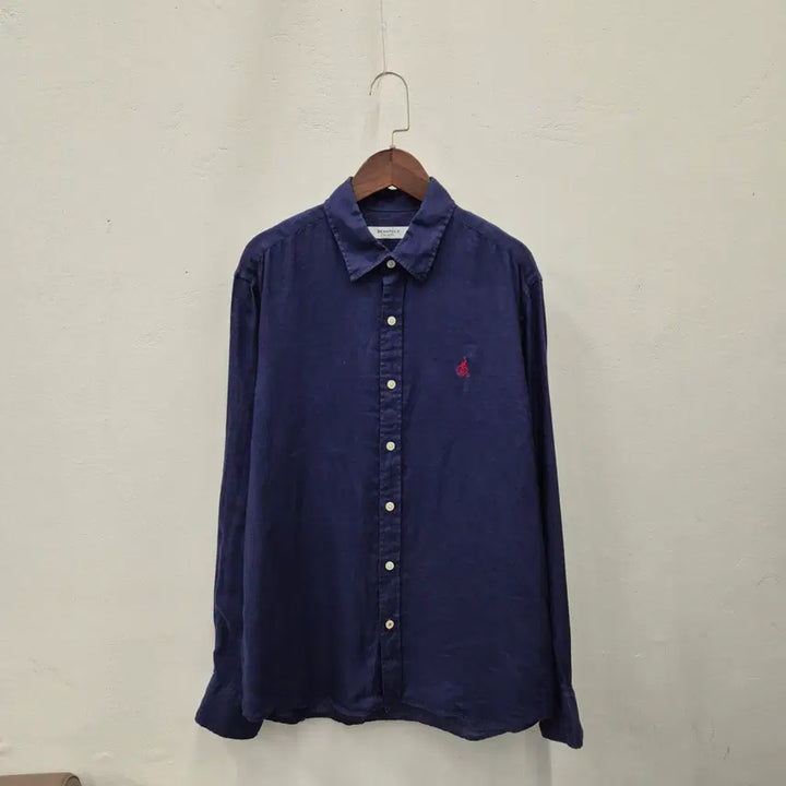 [BUNJANG] Beanpole Linen Solid Shirt 95 / 빈폴 린넨 솔리드 셔츠 95