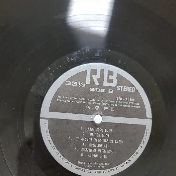 [SOLD OUT] 이장순 LP 부모 생각 (1세대 통기타 가수) 12년 별세