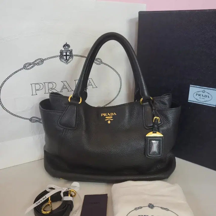 [BUNJANG] Prada Vitello Shoulder and Crossbody Bag / 프라다 비텔로 숄더 앤 크로스백