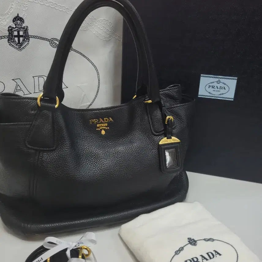 [BUNJANG] Prada Vitello Shoulder and Crossbody Bag / 프라다 비텔로 숄더 앤 크로스백