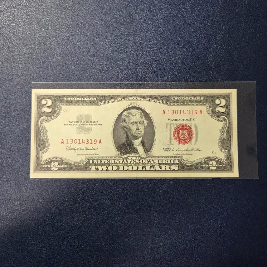 [BUNJANG] 1963 United States Red Seal Note / 귀한 미국 1963년 레드씰 사용제 상태좋음 희귀지폐수집용