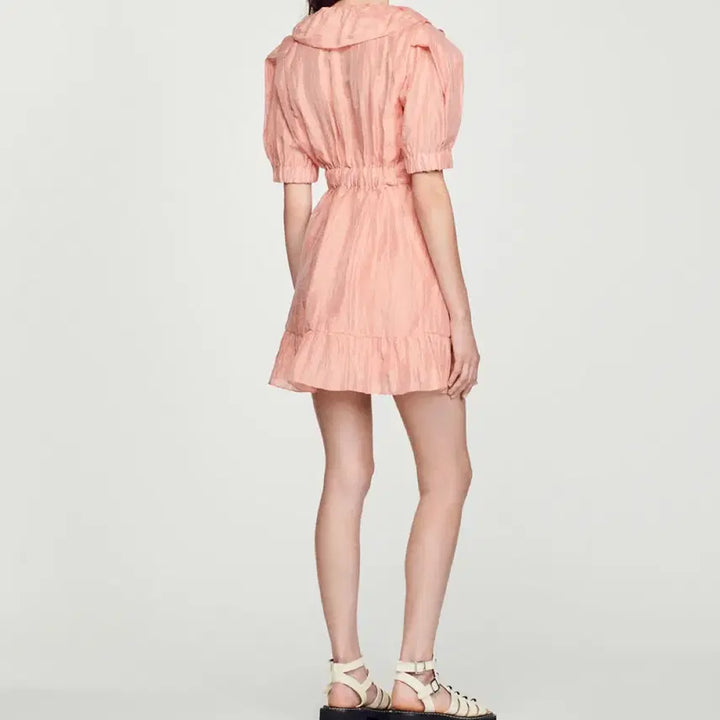 [BUNJANG] Sandro Ruffle Mini Dress / [SANDRO]산드로 러플 미니 드레스