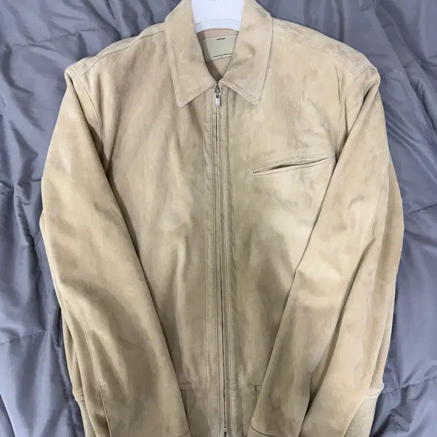 [BUNJANG] Pottery Goatskin Suede Blouson Jacket / 포터리 고트스킨 스웨이드 블루종 3사이즈