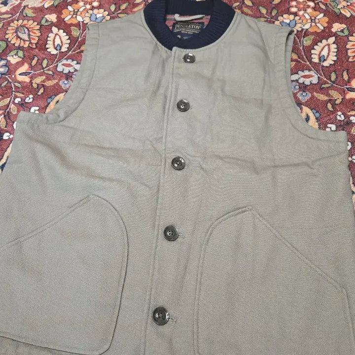 [BUNJANG] Pendleton Cotton Canvas Wool Lined Vest / [M] 펜들턴(Pendleton) 코튼 캔버스 울 라이닝 베스트