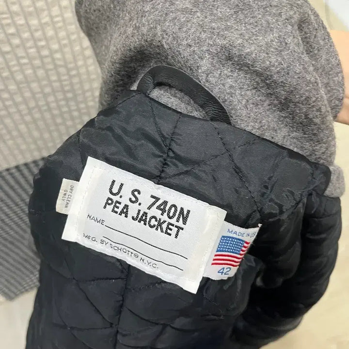 [BUNJANG] Schott U.S. 740N Peacoat Grey Size 42 / 쇼트 SCHOTT U.S. 740N 피코트 그레이 42 105