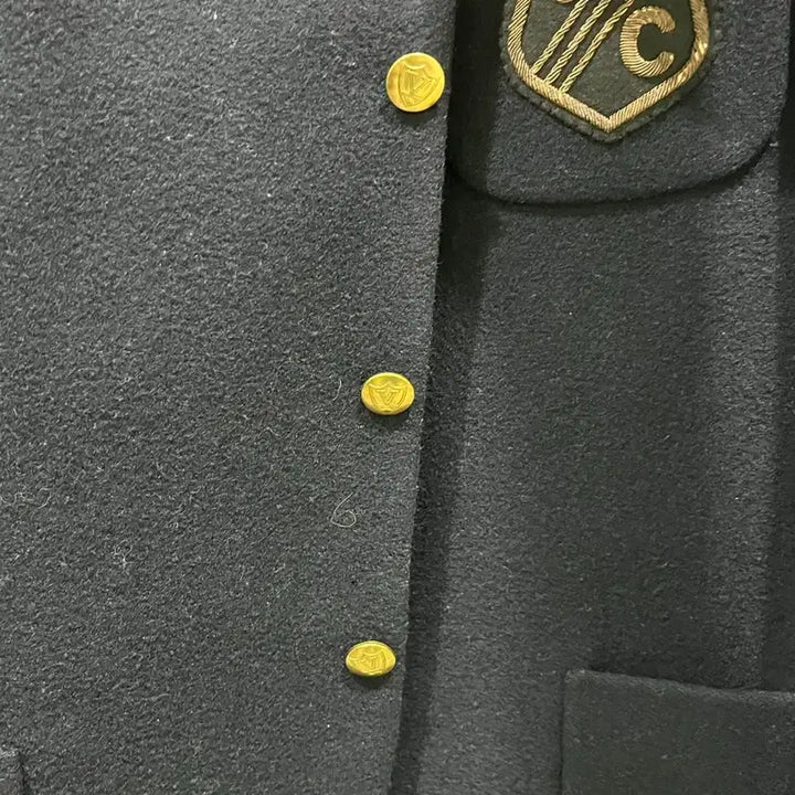 [BUNJANG] Vanjac Navy Blazer with Gold Buttons / Van jac 반작 네이비 금장 자켓 블레이져