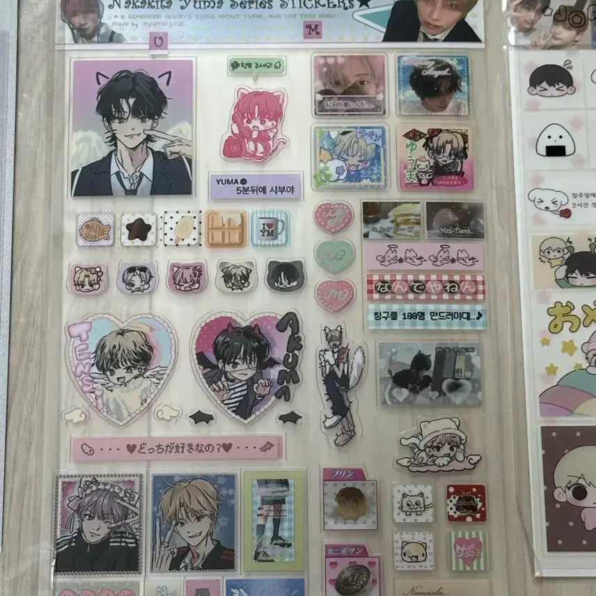 [BUNJANG] ENHYPEN &amp;TEAM Sticker, Pin Button Bundle Set / 앤팀 스티커, 핀버튼 일괄 양도