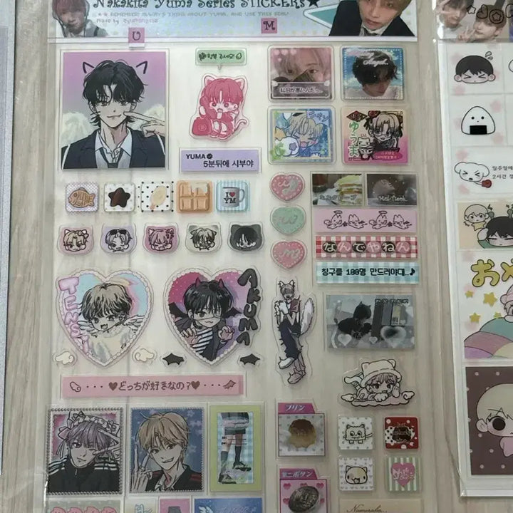 [BUNJANG] ENHYPEN &amp;TEAM Sticker, Pin Button Bundle Set / 앤팀 스티커, 핀버튼 일괄 양도