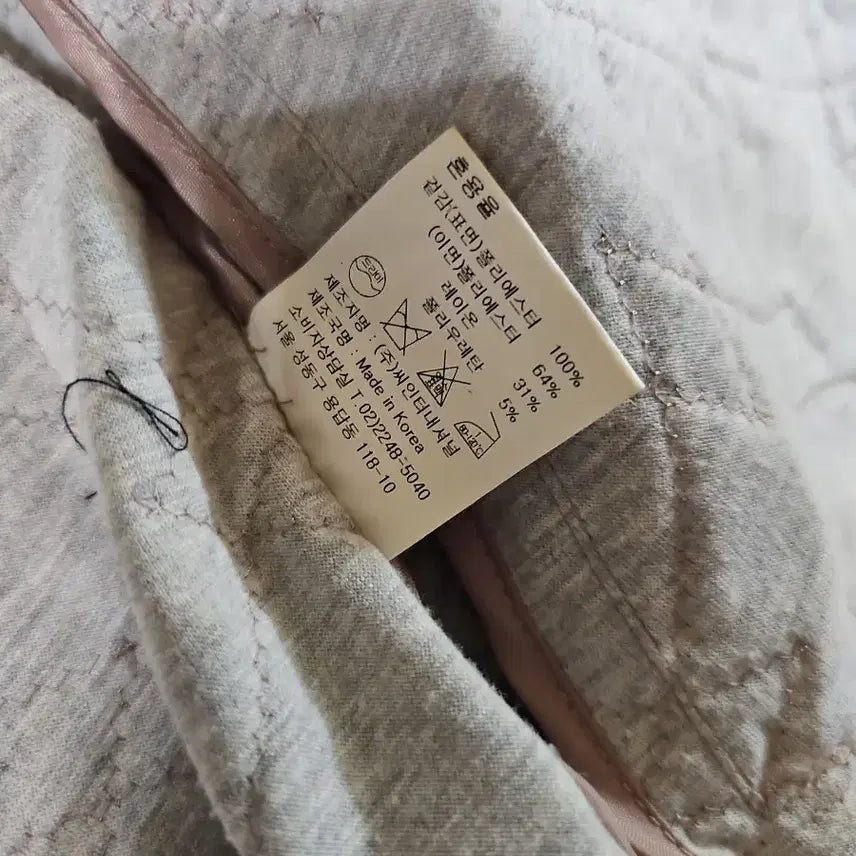 [BUNJANG] CHOI YEN OK Beige Quilted Jacket Coat / [78] CHOI YEN OK 최연옥 디자이너 베이지 퀼팅 자켓 코트