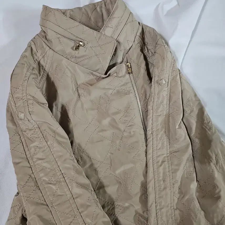 [BUNJANG] CHOI YEN OK Beige Quilted Jacket Coat / [78] CHOI YEN OK 최연옥 디자이너 베이지 퀼팅 자켓 코트