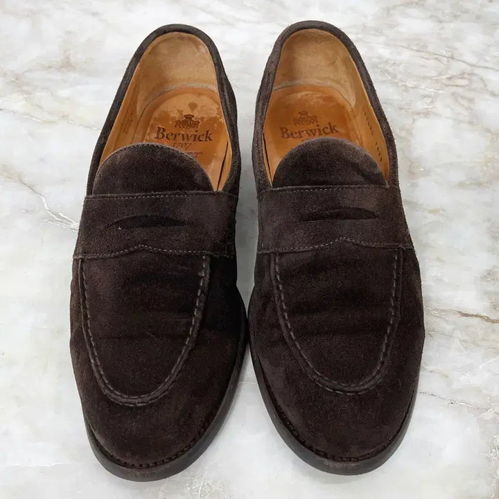 [BUNJANG] Berwick 9628 Suede Penny Loafers / [270, 8] 버윅 9628 스웨이드 남자 페니로퍼