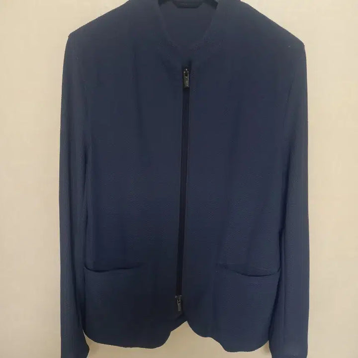 [BUNJANG] Emporio Armani Collezione Spring/Summer Nylon Windbreaker Jacket Navy / 알마니꼴레지오니 봄,여름 자켓 100~날씬105