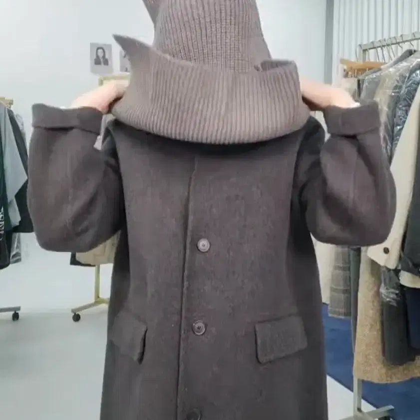 [BUNJANG] Gray Turtleneck Neck Warmer / 그레이 넥워머