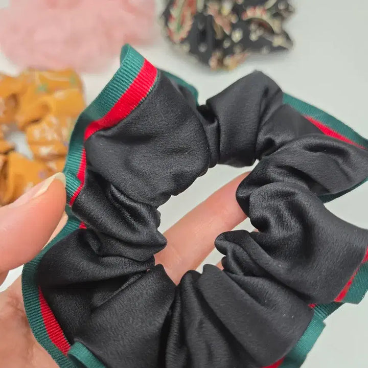[BUNJANG] Patterned Scrunchie Set / 패턴/무늬 스크런치 4개 세트 [새상품]