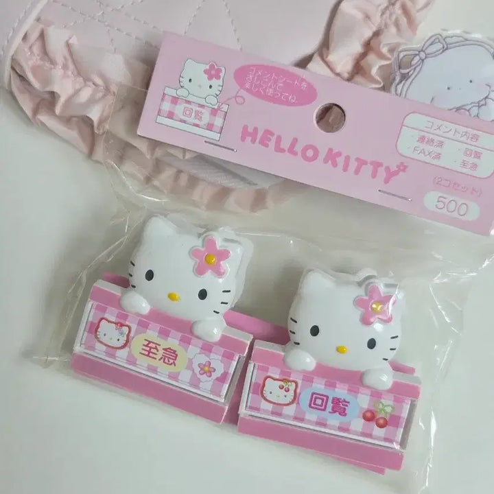 [BUNJANG] Kitty Flower Clip Set / 고전키티 꽃키티 카오하나 클립 집게 세트