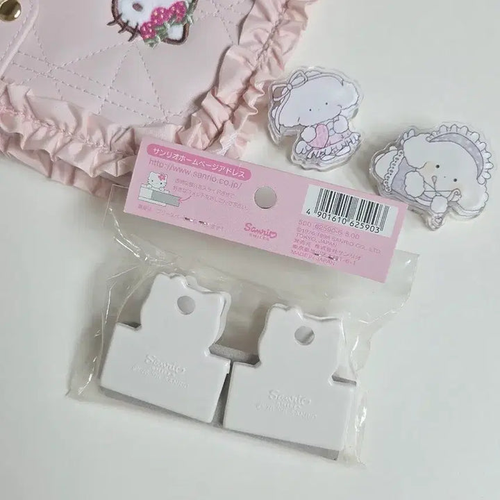 [BUNJANG] Kitty Flower Clip Set / 고전키티 꽃키티 카오하나 클립 집게 세트