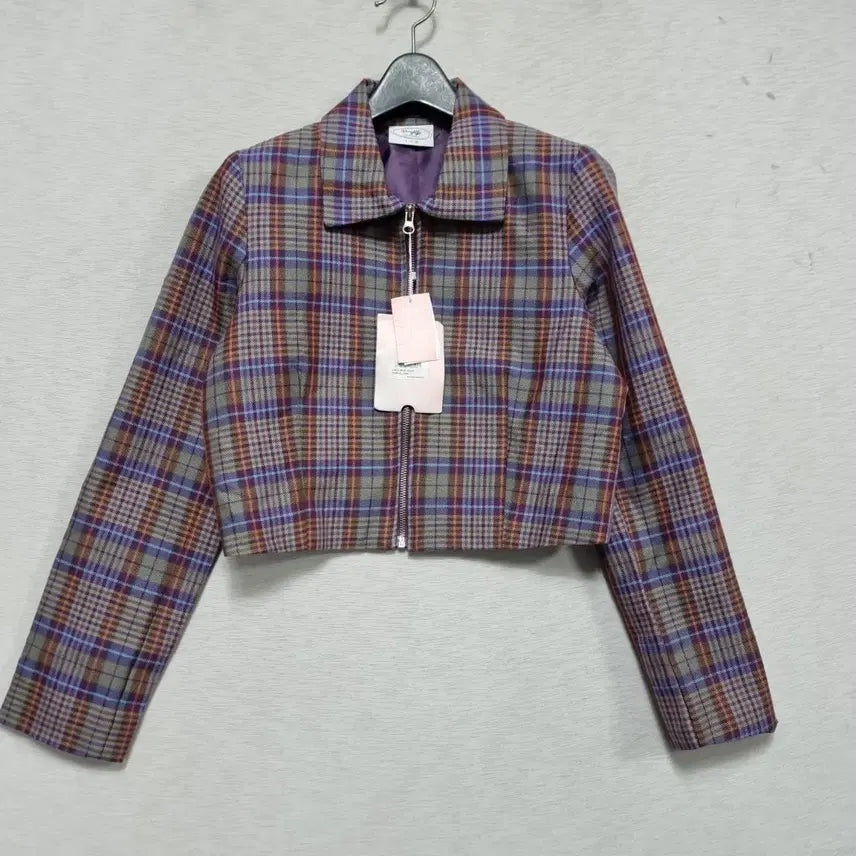 [BUNJANG] Daylife Crop Check Jacket (Women&
