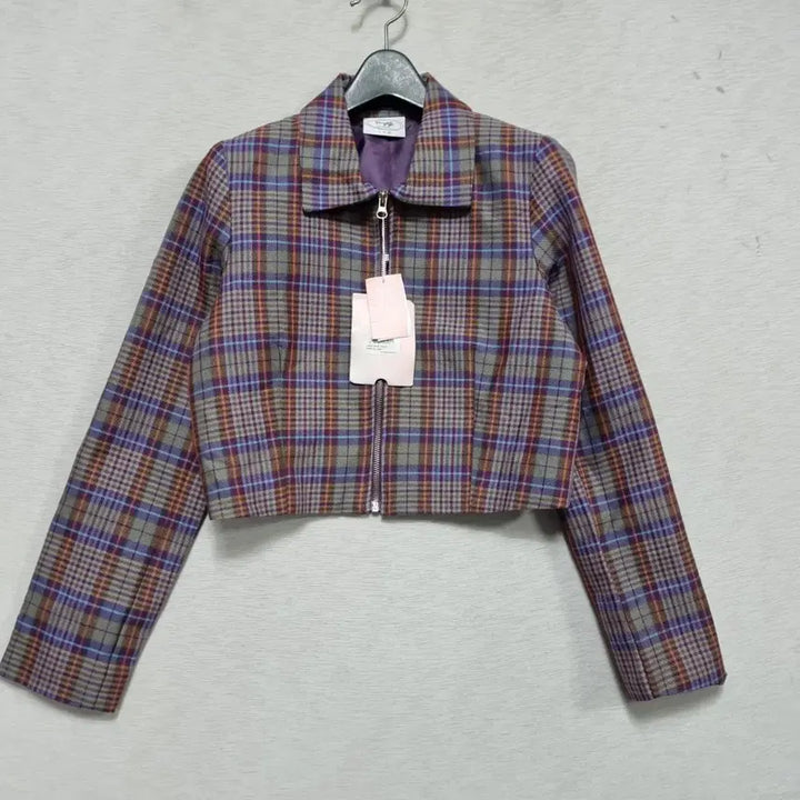 [BUNJANG] Daylife Crop Check Jacket (Women&