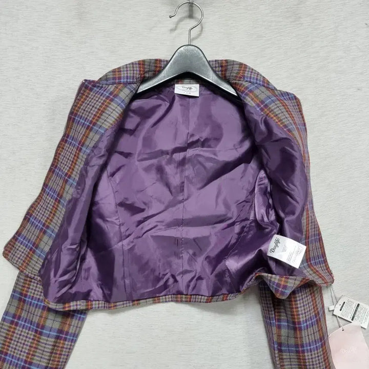 [BUNJANG] Daylife Crop Check Jacket (Women&