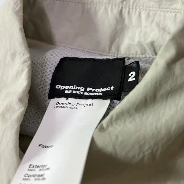 [BUNJANG] Opening Project Nylon Shirt / 2) 오프닝프로젝트 나일론 셔츠