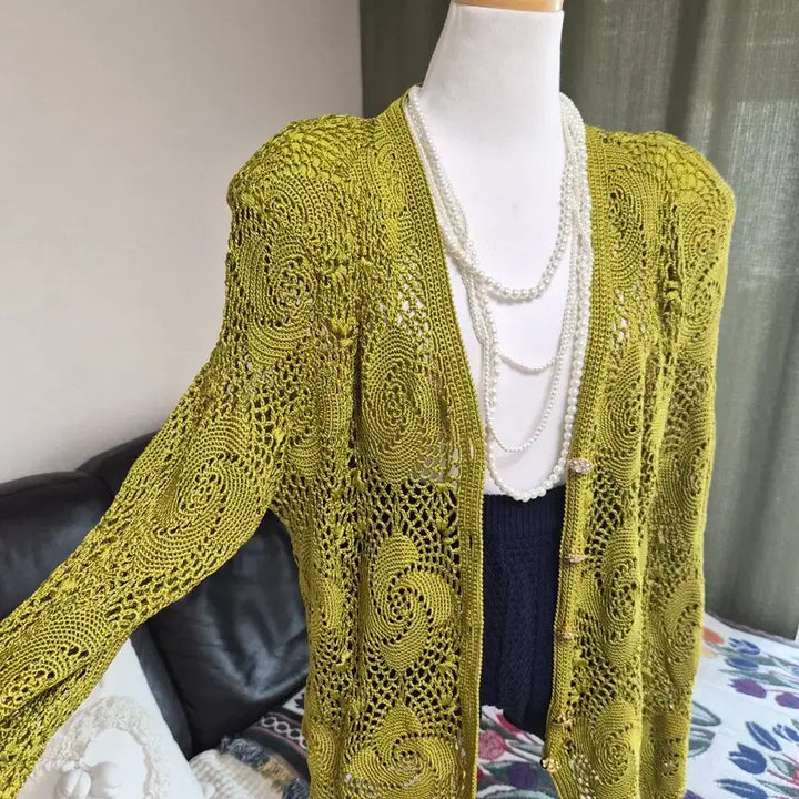 [BUNJANG] Unique Knit Jacket / 세련 유니크 니팅 니트자켓