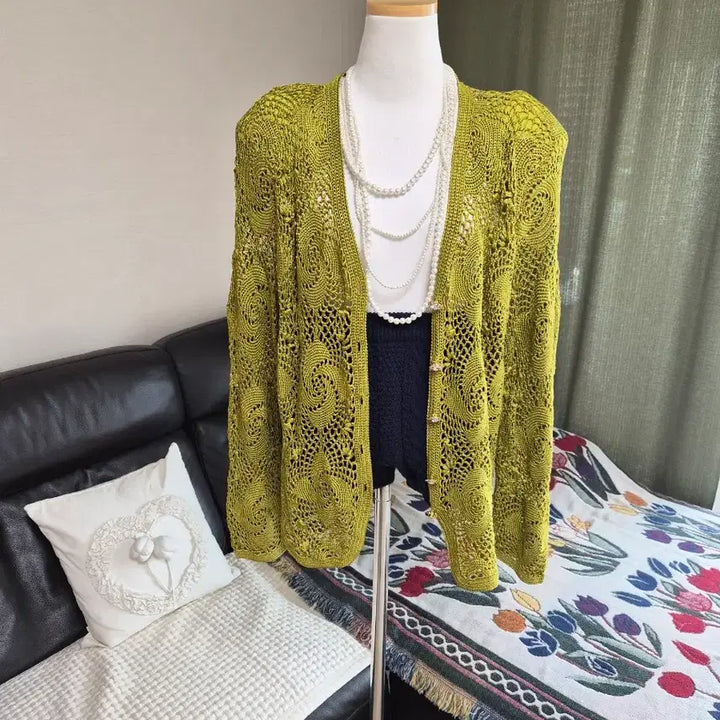 [BUNJANG] Unique Knit Jacket / 세련 유니크 니팅 니트자켓
