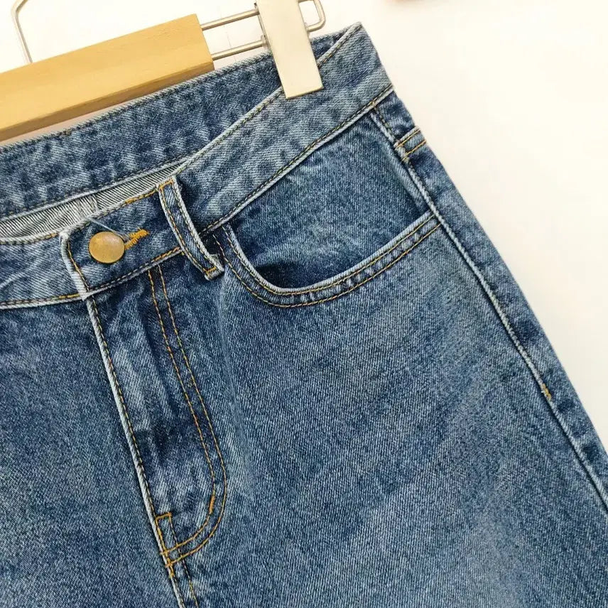 [SOLD OUT] 중청 세미와이드 데님팬츠 55