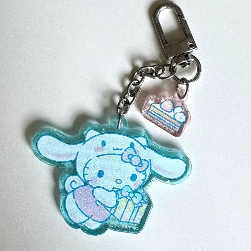 [BUNJANG] Sanrio Cinnamoroll &amp; Hello Kitty Acrylic Keyring / 산리오 정품 시나모롤 카페 랜덤 아크릴 키링 헬로키티 키티