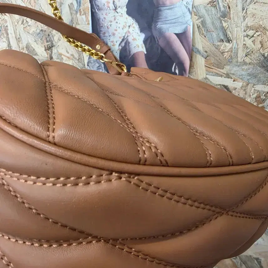 [BUNJANG] GEIGER Quilted Rempel Hobo Bag Brown / GEIGER 퀼팅 램펠 호보백 브라운