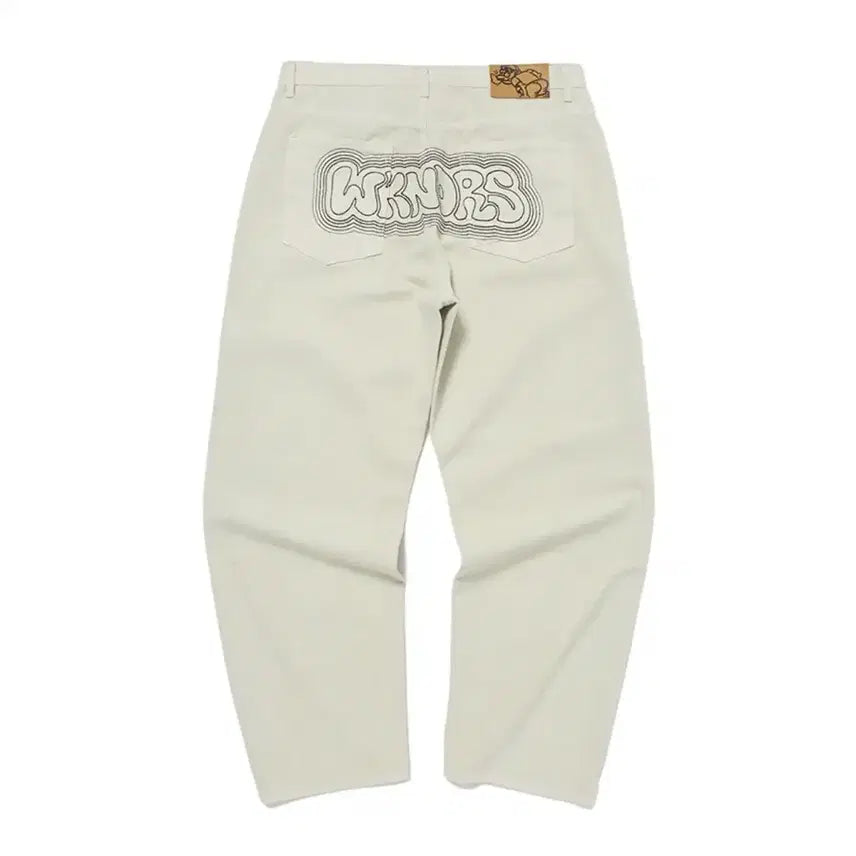 [BUNJANG] Weeekenders Chain Stitch Denim Pants / 위캔더스 CHAIN STITCH DENIM PANTS