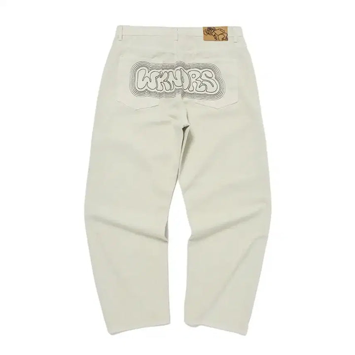 [BUNJANG] Weeekenders Chain Stitch Denim Pants / 위캔더스 CHAIN STITCH DENIM PANTS