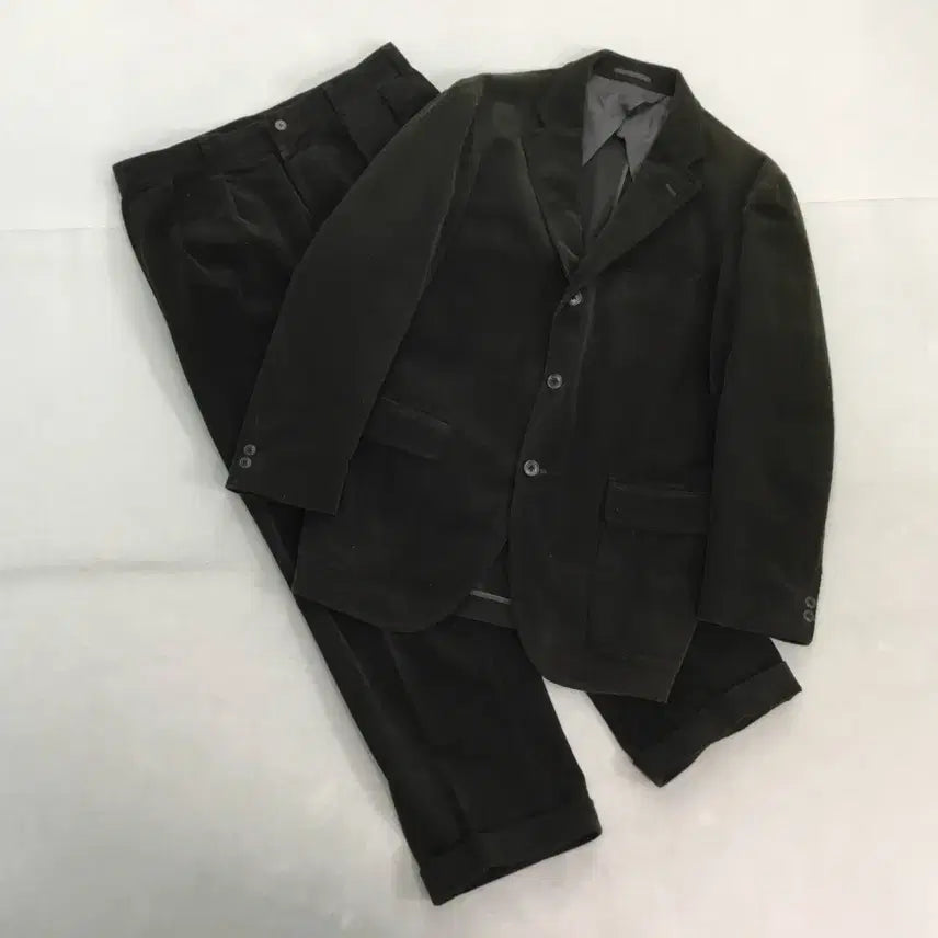 [BUNJANG] J.PRESS 3-Button Olive Corduroy Setup Jacket / 제이프레스 코듀로이 셋업