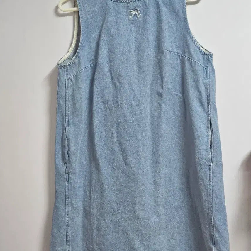 [BUNJANG] Ribbon Denim Dress / 리본 청원피스