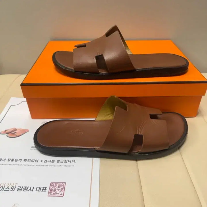 [BUNJANG] Hermes Izmir Slippers / 41/260)에르메스 이즈미르 슬리퍼