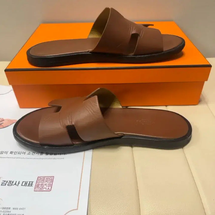[BUNJANG] Hermes Izmir Slippers / 41/260)에르메스 이즈미르 슬리퍼