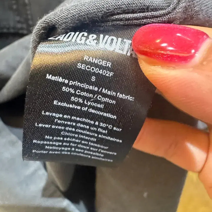 [BUNJANG] Zadig &amp; Voltaire Pocket Washed Dress / 쟈딕앤볼테르 포켓 워싱 원피스