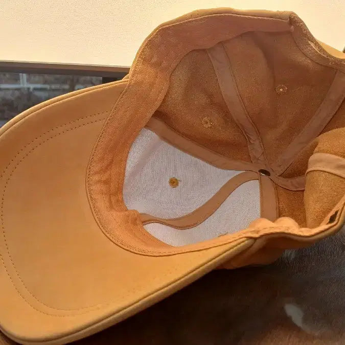 [BUNJANG] Timberland Nubuck Leather Ball Cap Hat / 팀버랜드) 위트 컬러 누벅 레더 볼캡 모자