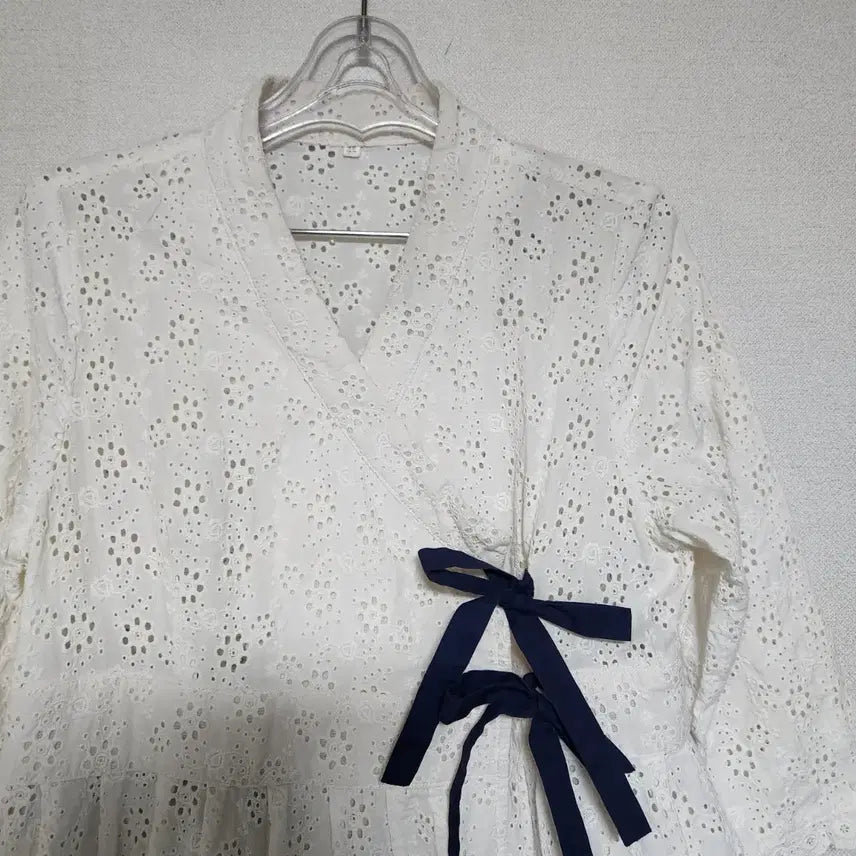 [BUNJANG] Lace Punching Jeogori Slim Fit 77 / 레이스 펀칭 철릭 생활한복 슬림77