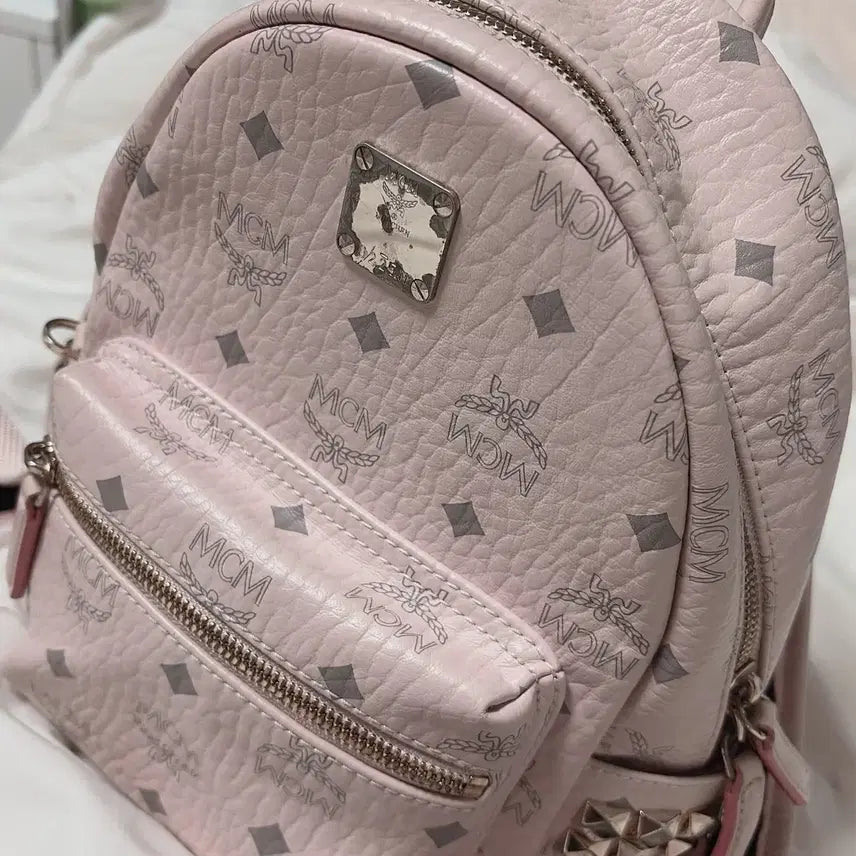 [SOLD OUT] 정품 MCM 백팩 파우더핑크 미니