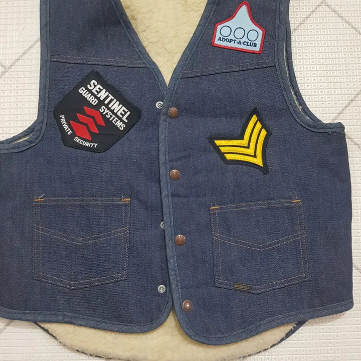 [BUNJANG] 70s Sears Sherpa Lined Denim Vest (Size 100) / 70S시어스세르파청조끼(100)